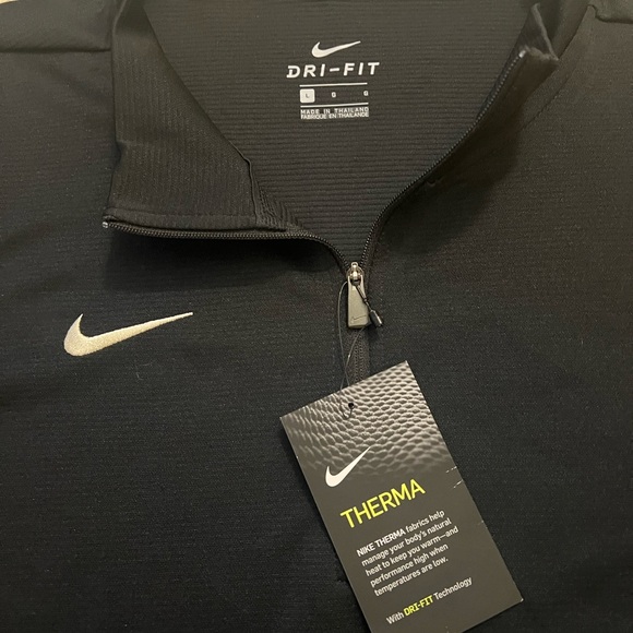 Nike Dri Therma FIT Football Elite Gold Zip Pullover Jacket sweatshirt coat top - Picture 2 of 5